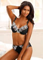 Plunged Laced Edge Underwired Bra